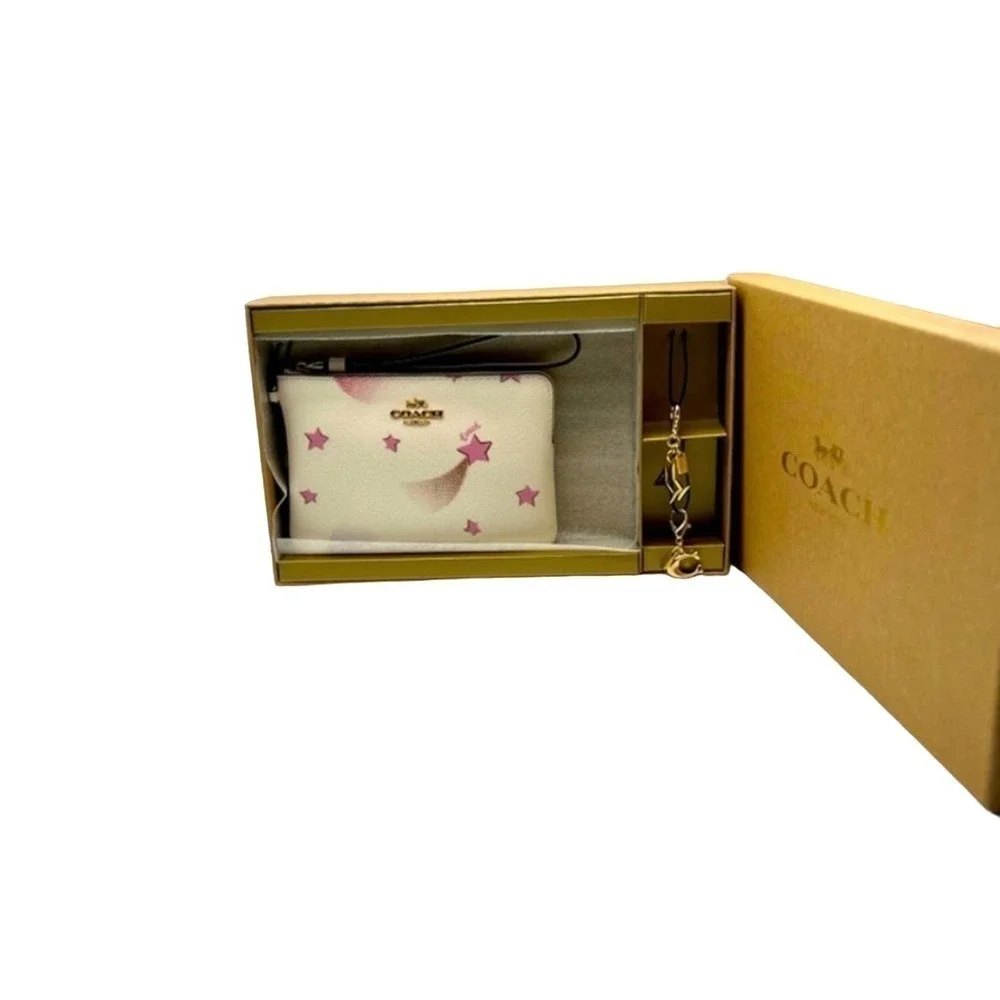 Coach Boxed Star Print Wristlet & Charms Gift Set – Holiday Ready – NWT - Picture 12 of 16